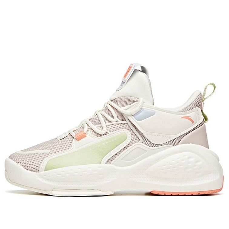 (WMNS) ANTA Life Series Sneakers Mid 'Oatmeal White' 122048080-1