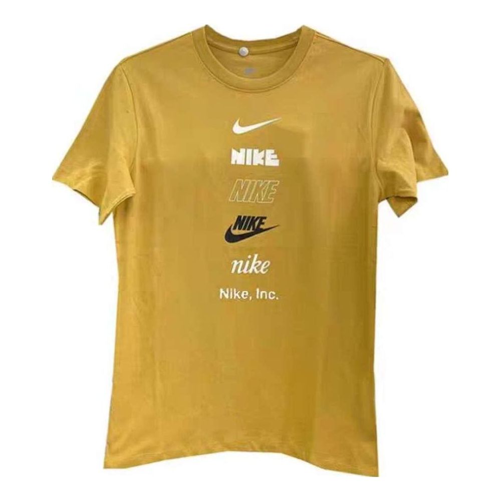 Nike Multi Logo T-Shirt 'Yellow' DZ2876-725