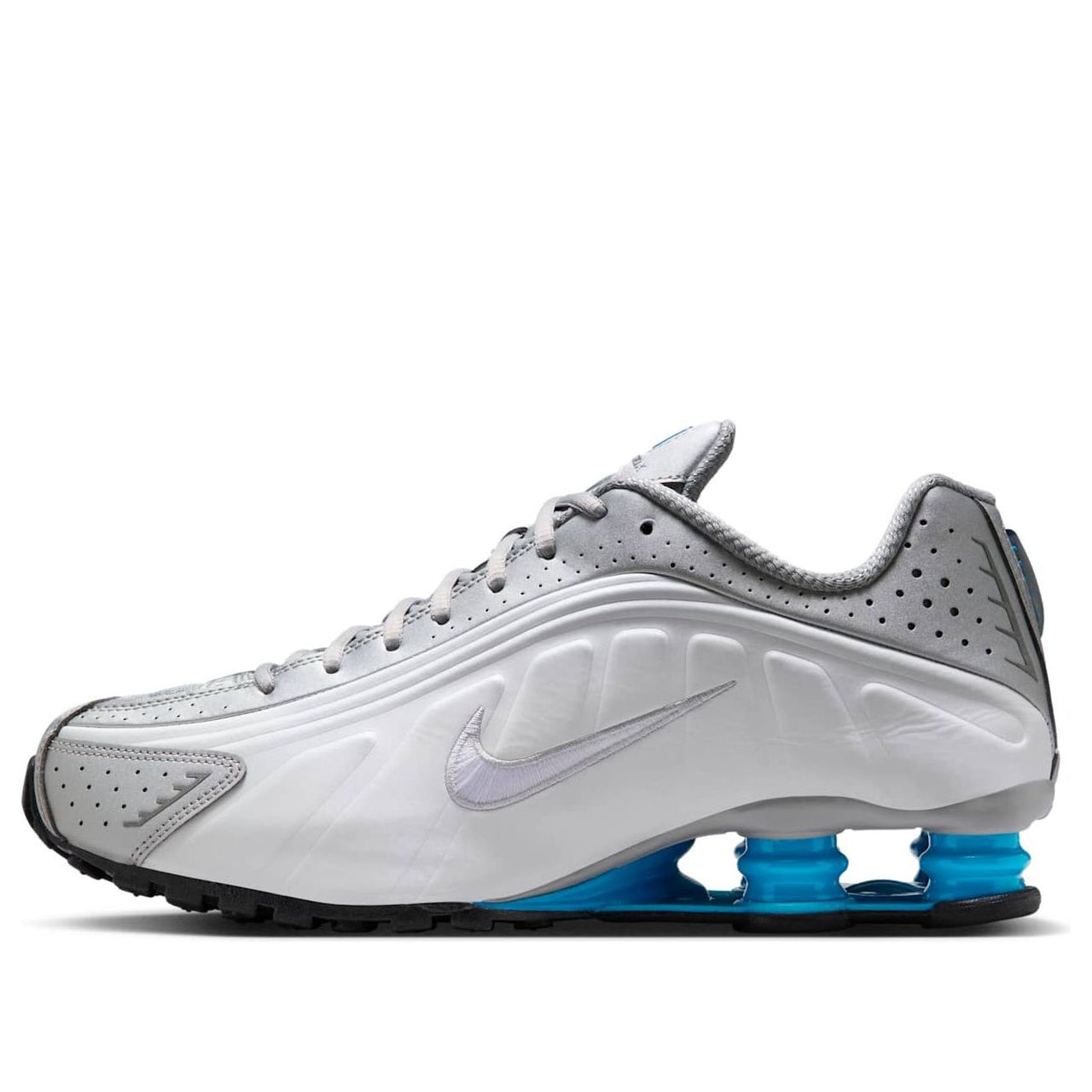 Nike Shox R4 'Metallic Silver White Blue Lagoon' HQ1988-005