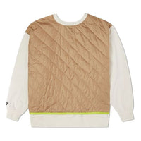 Converse Shapes Quilted Crew Sweatshirt 'Beige' 10022373-A02