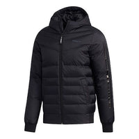 adidas neo M Sprty Puffer Athleisure Casual Sports Stay Warm hooded down Jacket Black EI4422