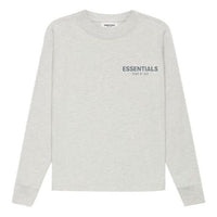 (GS) Fear of God Essentials SS21 Long Sleeve Tee Light Heather Oatmeal FOG-SS21-523
