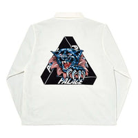 PALACE Triangle Pattern Logo lapel Jacket Unisex White P17JK071