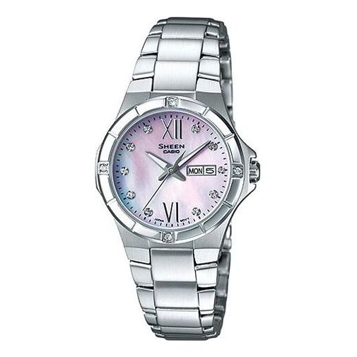 CASIO Quartz SHEEN Stainless Steel Strap Silver Analog SHE-4022D-4A2021