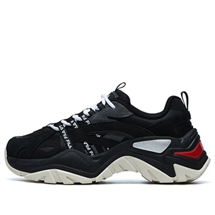 (WMNS) FILA Heritage-FHT Low Chunky Sneakers GS Black F12W124164FBG