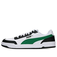PUMA Caracal Wear-resistant Lightweight Low Tops Casual Skateboarding Shoes Unisex White Green 369863-30