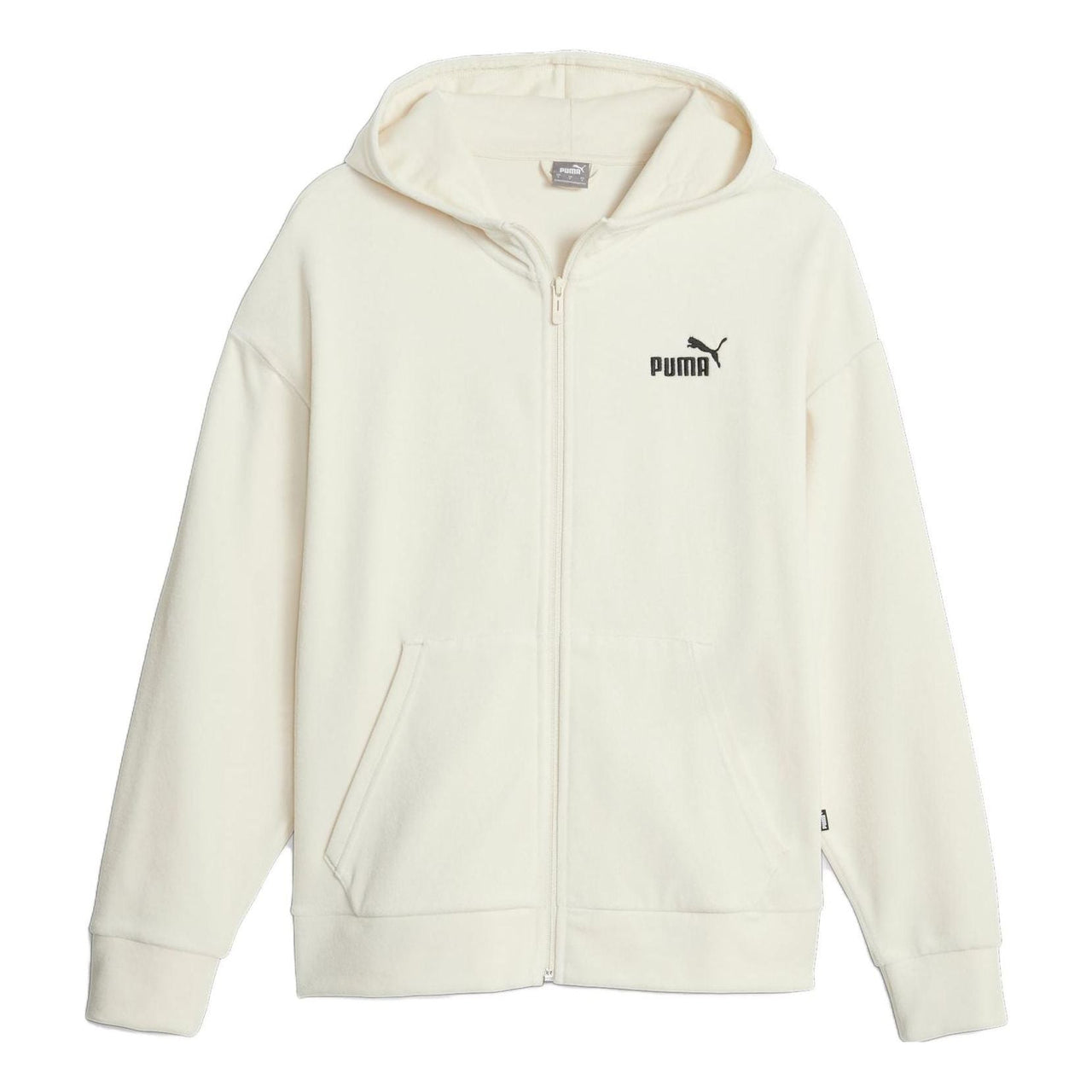 (WMNS) PUMA Essentials Elevated Full Zip Hoodie 'Alpine Snow' 675990-89