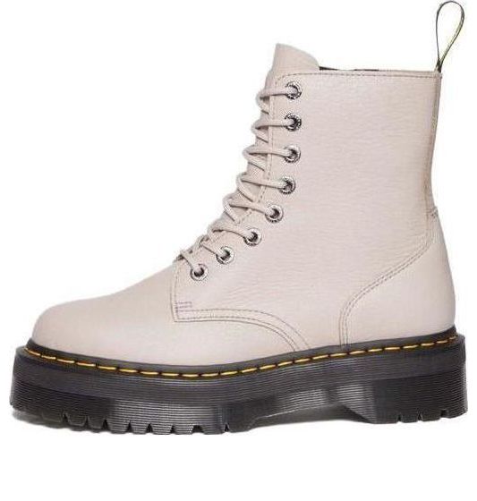 (WMNS) Dr.Martens Jadon III Pisa Leather Platform Boots 'Vintage Taupe' 31159348