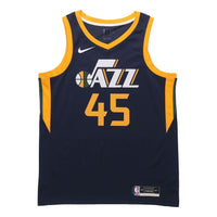Nike 2020 Season Utah Jazz Mitchell Sw Shirt Men'S College 'Dark Blue Yellow' CW3683-426