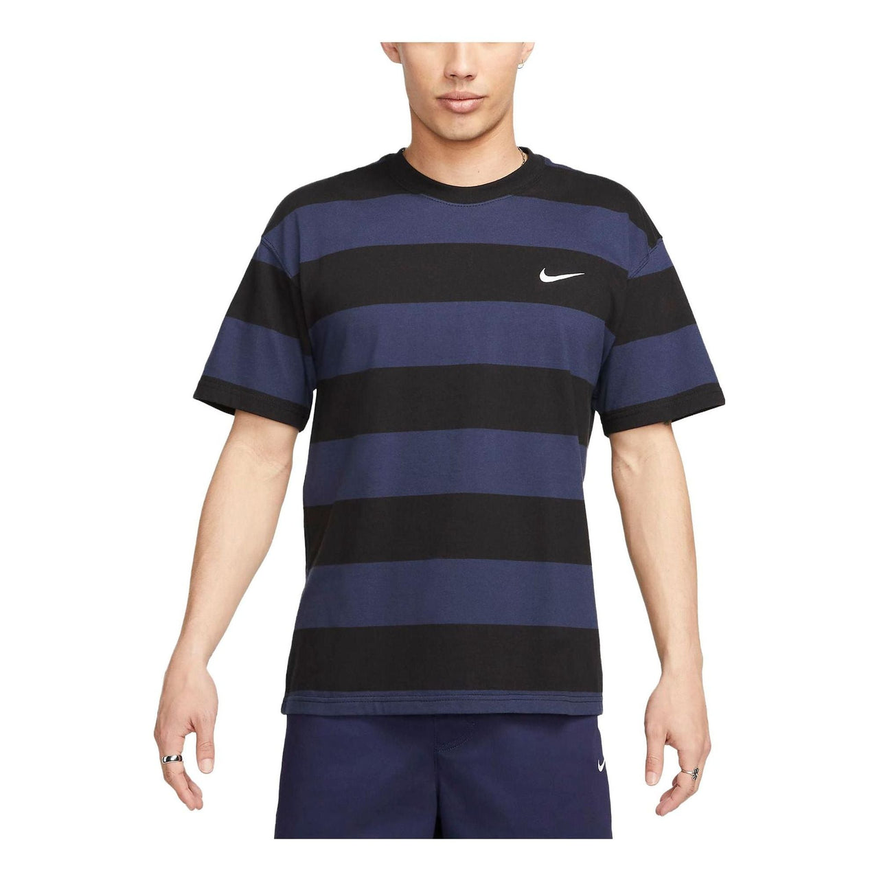 Nike SB Stripe T-Shirt 'Blue Black' FB8151-410