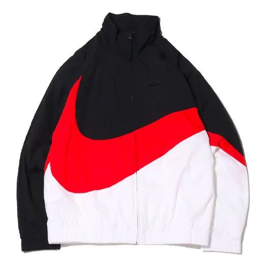 Nike MENS Sportswear Multicolor Large Logo Tat Stand Collar Jacket Black AR3133-011