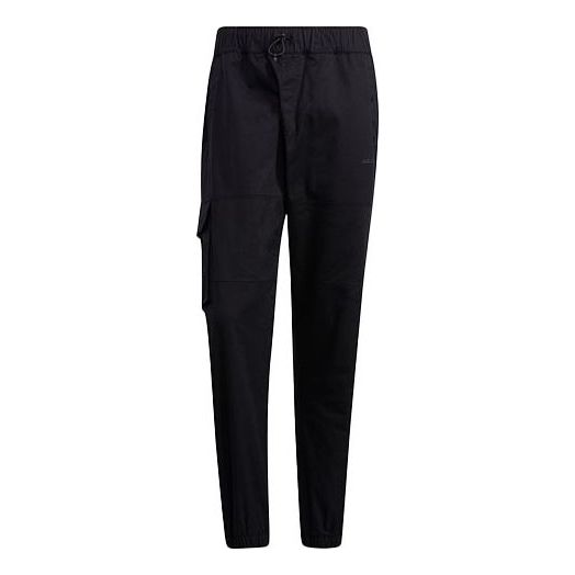 Men's adidas neo Sw Wvn Tp Big Pocket Bundle Feet Sports Pants/Trousers/Joggers Black H45221