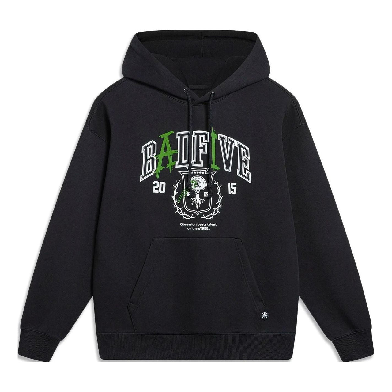 Li-Ning BadFive Graphic Hoodie 'Black' AWDT475-1