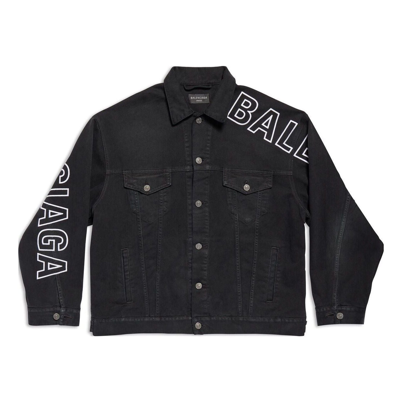 Balenciaga Outline Large Fit Jacket 'Black' 767949TNW111672