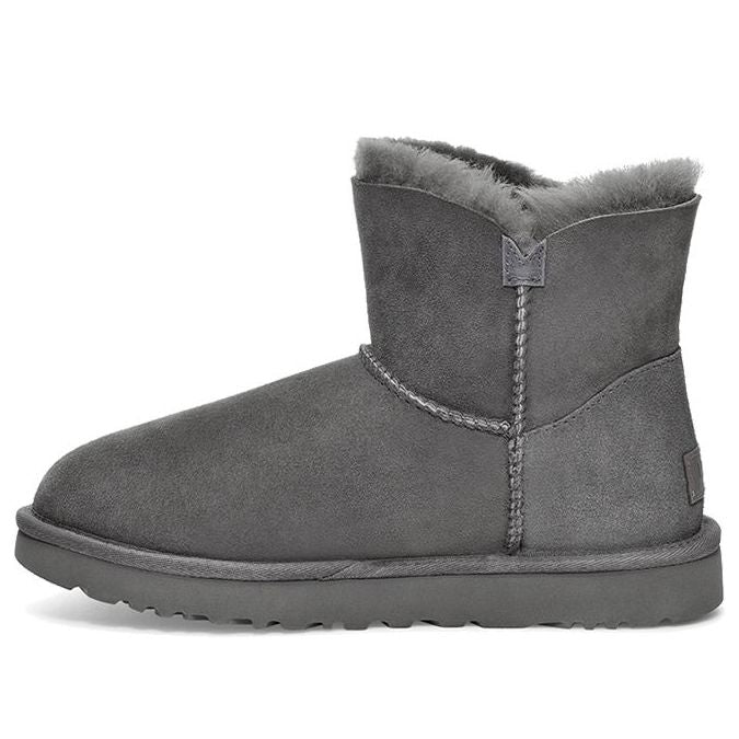 (WMNS) UGG Bailey Zip Mini Fleece Lined Gray 1112481-GREY
