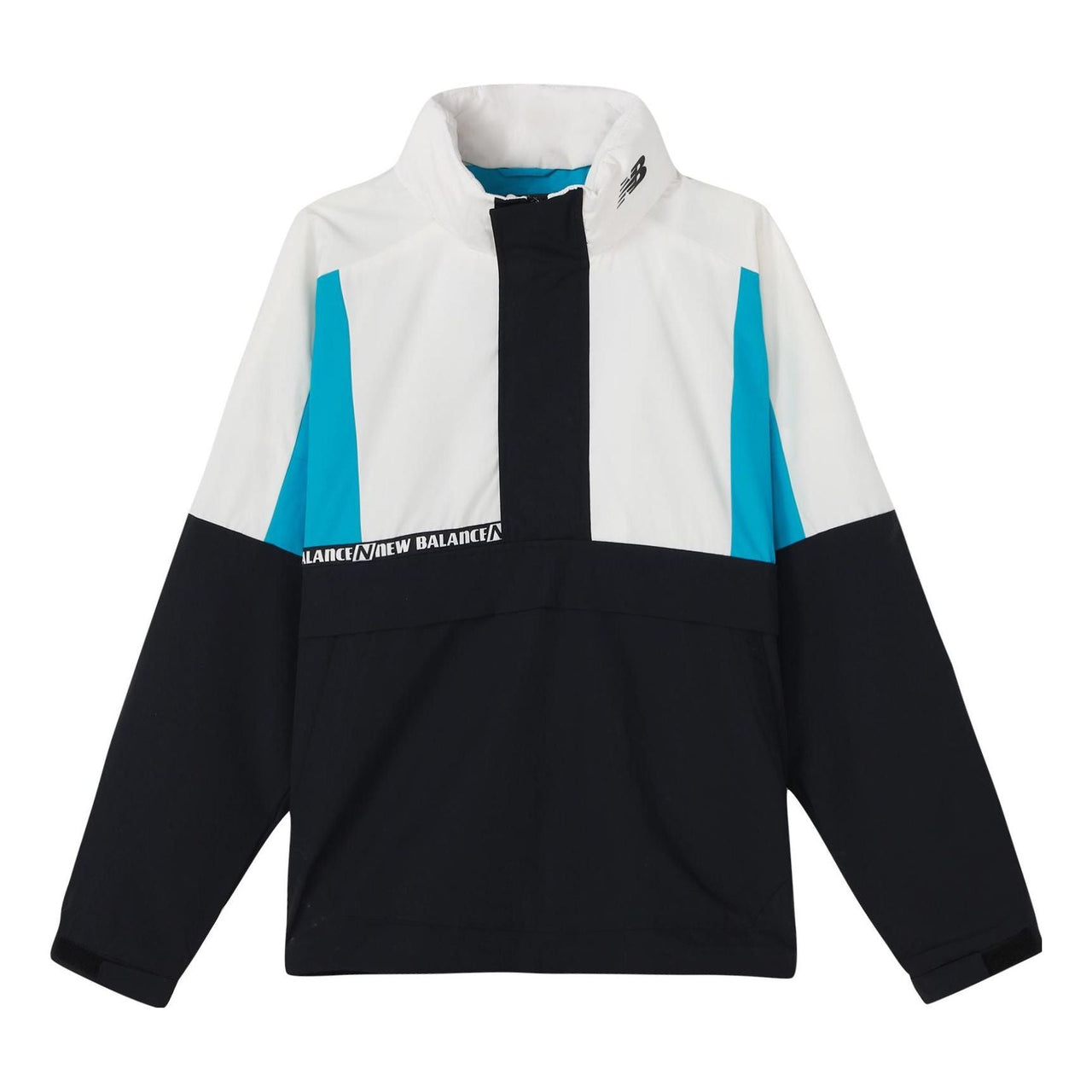 New Balance Vintage Colorblock Jacket 'White Black Blue' NAA13023-TBL