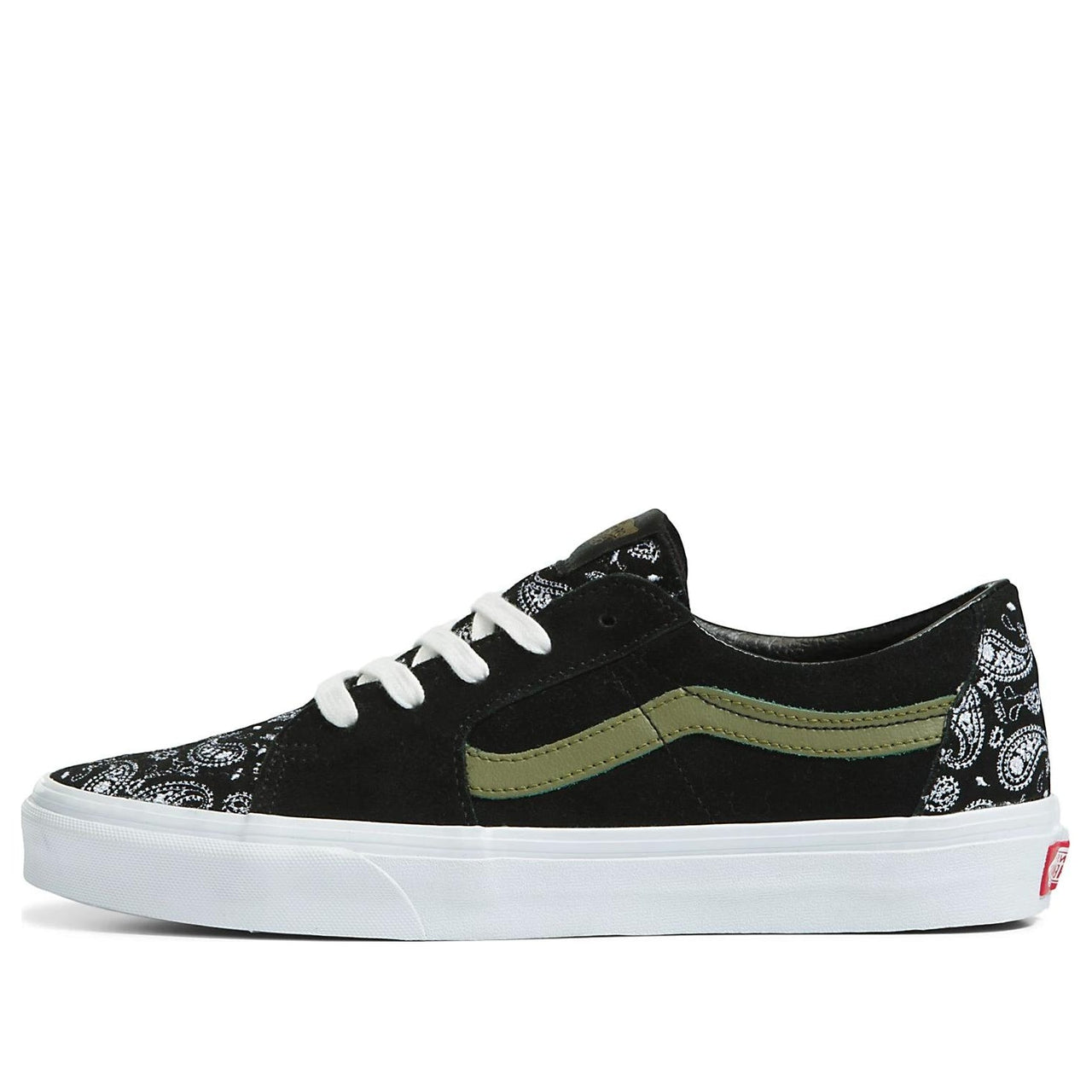 Vans Sk8-Low 'Paisley Suede Black Green' VN0A5KXDBLK