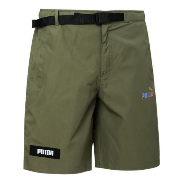 PUMA Logo Cargo Shorts 'Olivegreen' 671965-32