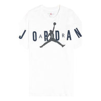 Air Jordan Mj DNA Stretched Logo Printing Short Sleeve White CZ1880-100