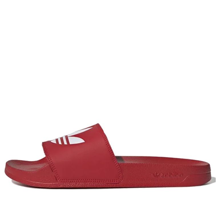 adidas Adilette Lite Slides 'Trefoil Logo - Scarlet' FU8296