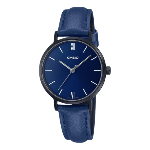 CASIO Minimalistic Watch Navy Blue LTP-VT02BL-2A
