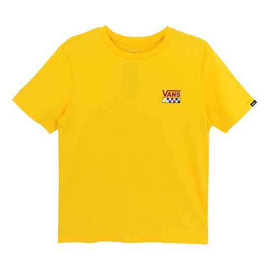 Men's Vans Alphabet Casual Short Sleeve Yellow VN0A4URQ85W