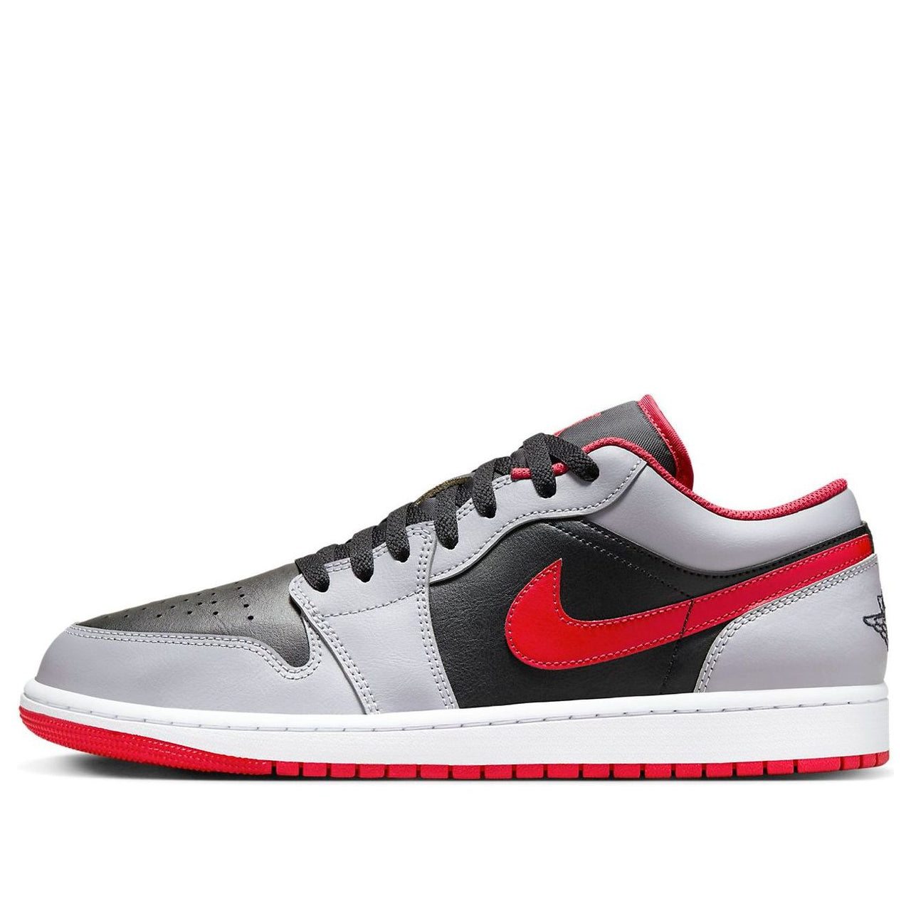 Air Jordan 1 Low 'Black Light Smoke Grey Gym Red' 553558-060