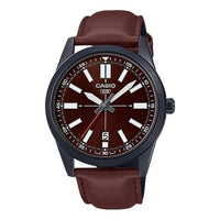 Casio Dress Pointer Display Analog Watch 'Metallic Brown' MTP-VD02BL-5E