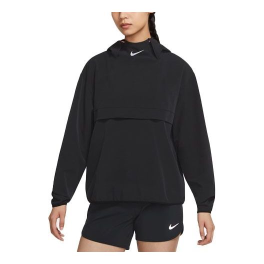 (WMNS) Nike Run Division Logo Hooded Jacket Black DD5394-010