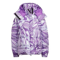 (WMNS) adidas by Stella McCartney Printed Padded Winter Jacket Asia Sizing 'Purple White' HG6899