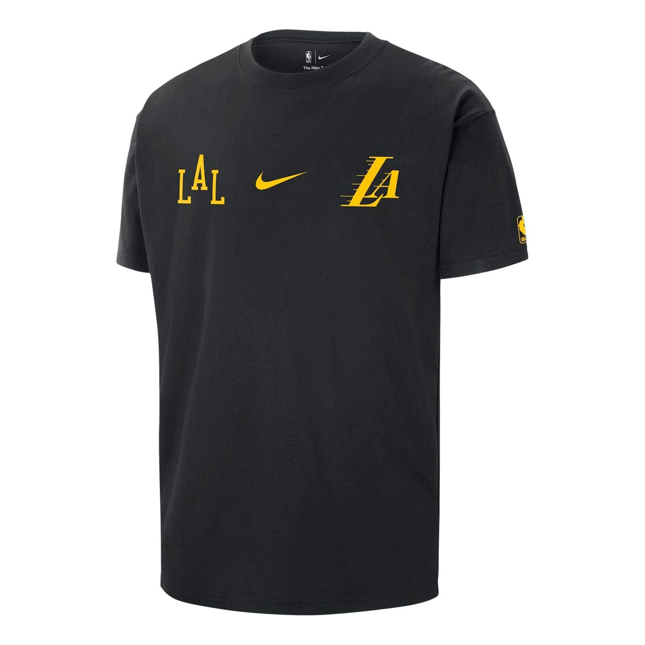 Nike NBA Los Angeles Lakers 2023/24 City Edition Courtside Max90 T-shirt Asia Sizing 'Black' FN2007-010