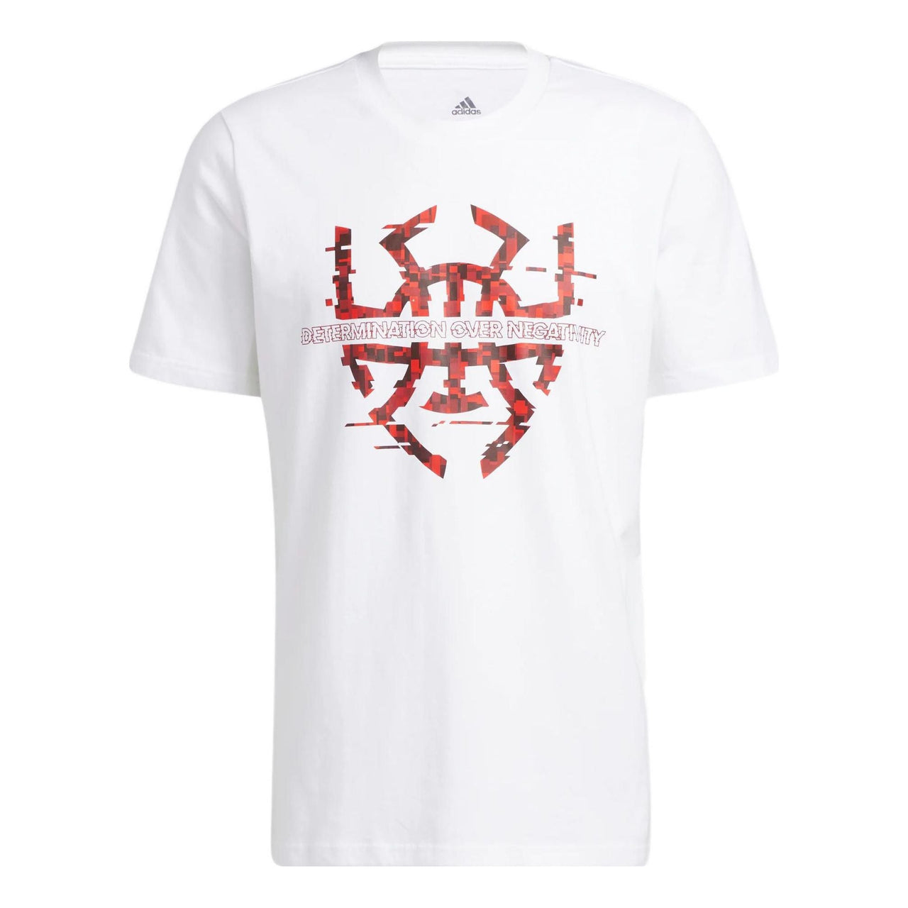 Men's adidas Basketball Series Spida Logo Printing Sports Short Sleeve White T-Shirt HG4418