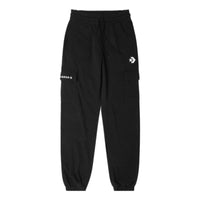 (WMNS) Converse Fashion Knit Logo Cargo Jogger 'Black' 10024529-A03