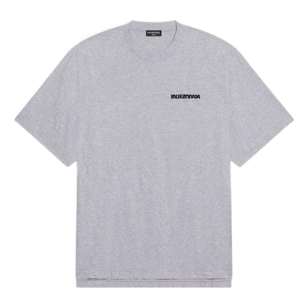 Balenciaga Turn Slit T-Shirt 'Grey Black' 675016TLVB31167