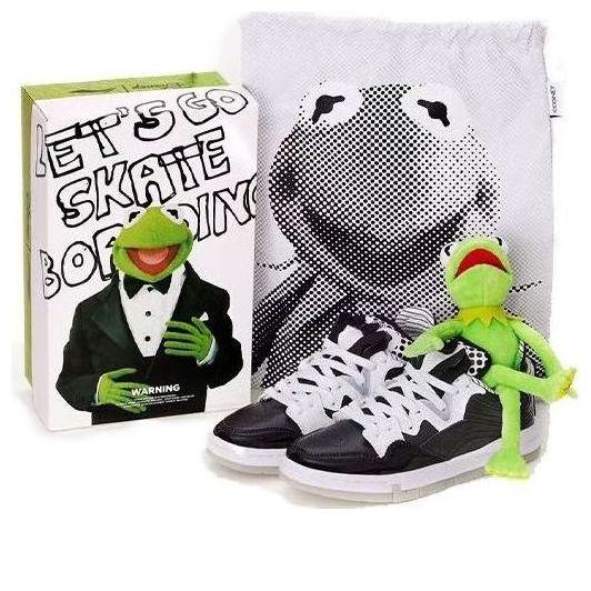 (WMNS) Li-Ning Wave Pro x Kermit 'Black White' AECR102-1