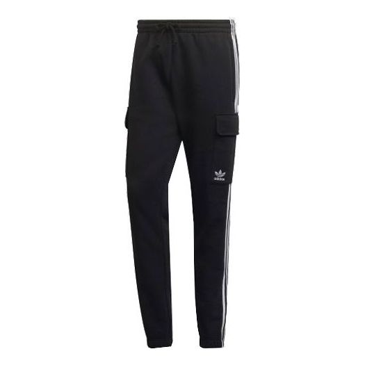 Men's adidas originals 3-stripes Sc Bundle Feet Sports Pants/Trousers/Joggers Black HG4829