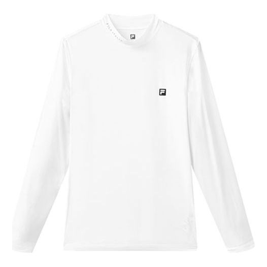 FILA Athletics Series Slim Fit Round Neck Gym Long Sleeves White A11M125201F-WT