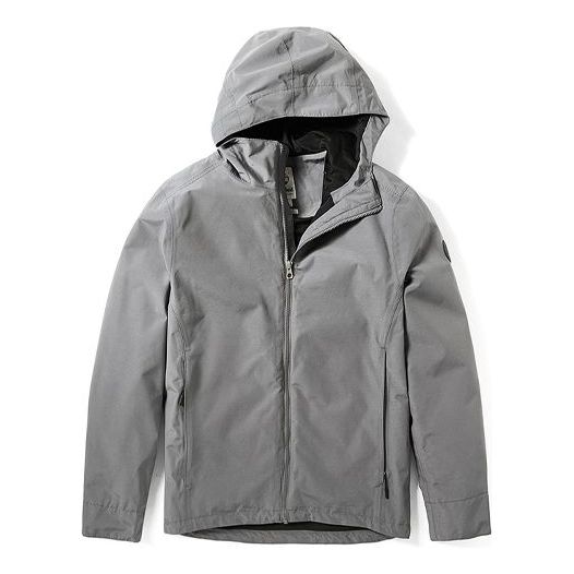 Men's Timberland waterproof Zipper Hooded Jacket Gray A29XA033
