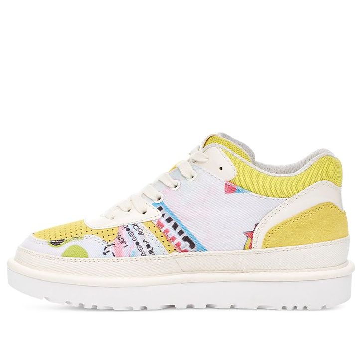 (WMNS) UGG Highland Sport Pop Angeles 'White Yellow' 1111052-MULT