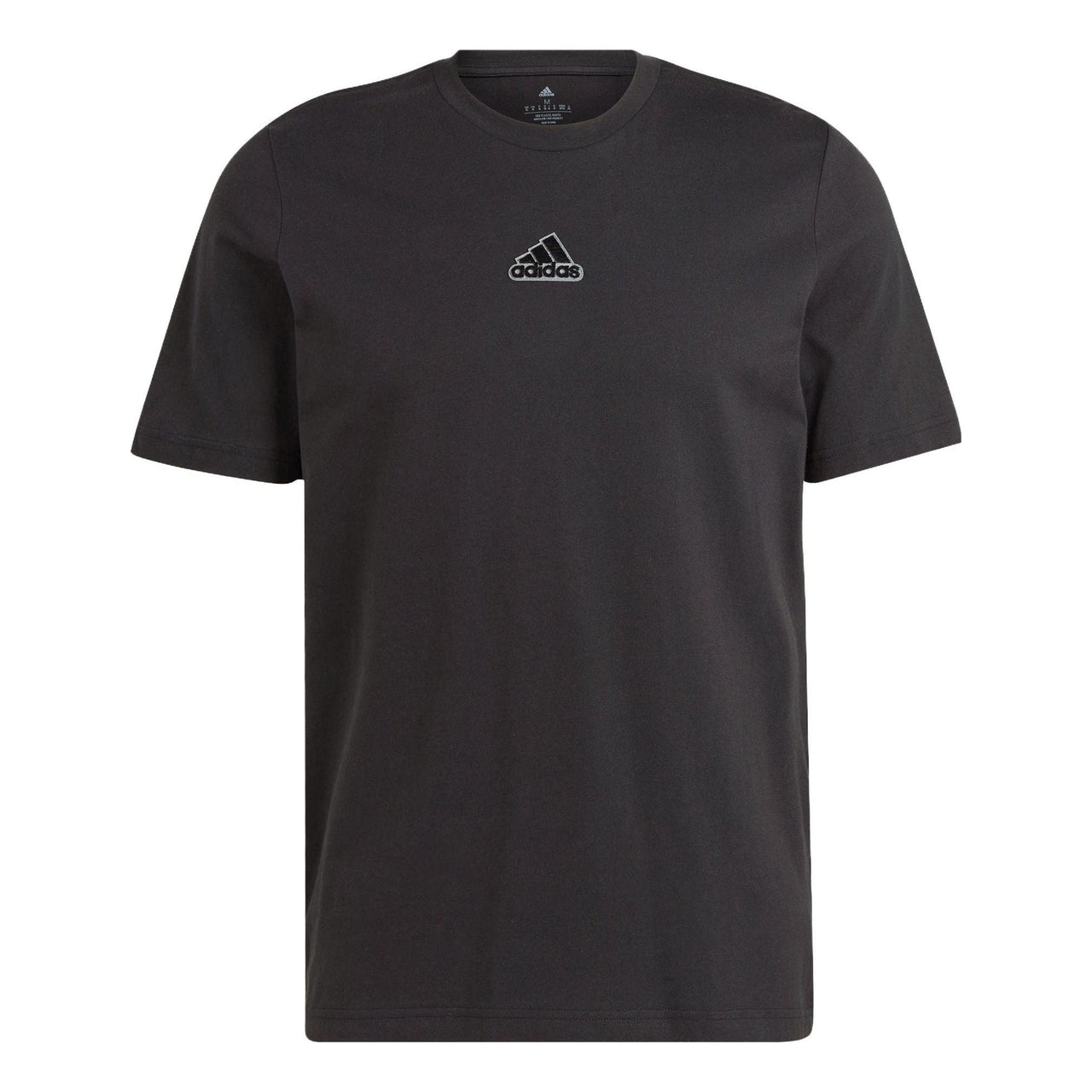 adidas Elevated Pile Embroidery Logo T-Shirts 'Black' IL5388