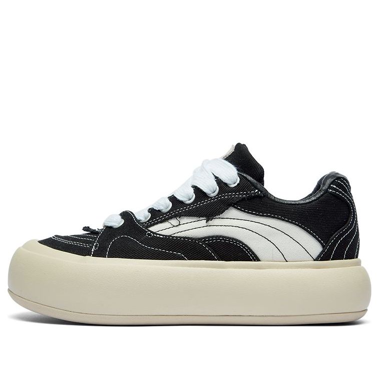 (WMNS) Li-Ning Puff Platform 'Black Beige' AZGT026-5