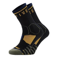 Li-Ning BadFive Mid Cut Basketball Socks 'Black Yellow' AWLS267-1