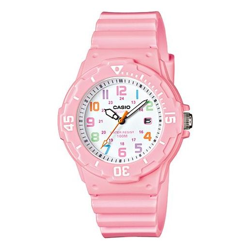 CASIO Waterproof Sports Pink Analog LRW-200H-4B2