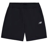 (WMNS) New Balance NB Logo Cotton Short 'Black' AWS42301-BK