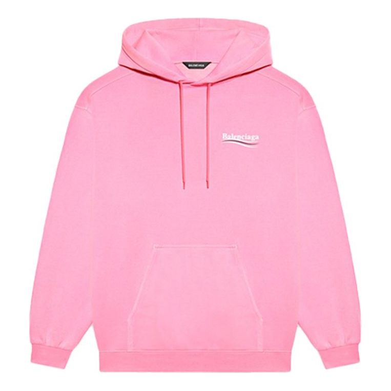 Balenciaga Political Campaign Medium Fit Hoodie 'Pink' 600583TJVD45713