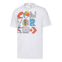 Converse Cartoon Printing Short Sleeve White 10018385-A01