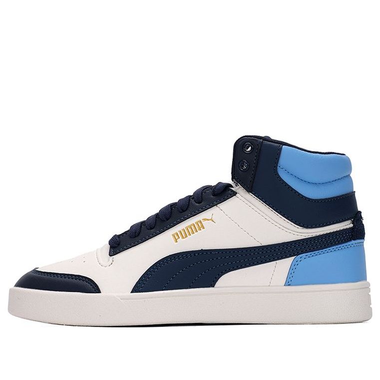 PUMA Shuffle Mid Mid Tops Casual Skateboarding Shoes Unisex Blue White 380748-09