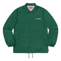 Supreme FW19 Week 6 1-800 Coaches Jacket Back Logo Coach Unisex Green SUP-FW19-616