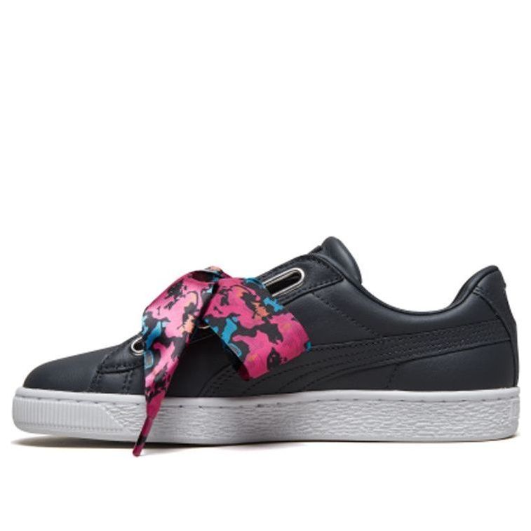 (WMNS) PUMA Basket Heart Wonderland 'Black Pink' 369646-01