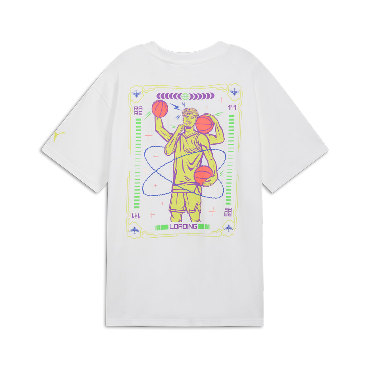 PUMA x Melo Spark Basketball T-shirt 'White' 627742-03